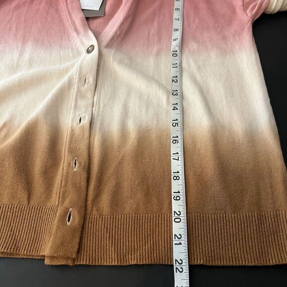 J. Jill Dip Dyed Sunset Ombre Button Up Cardigan Sweater XS Petite Multicolor​ - Picture 8 of 8